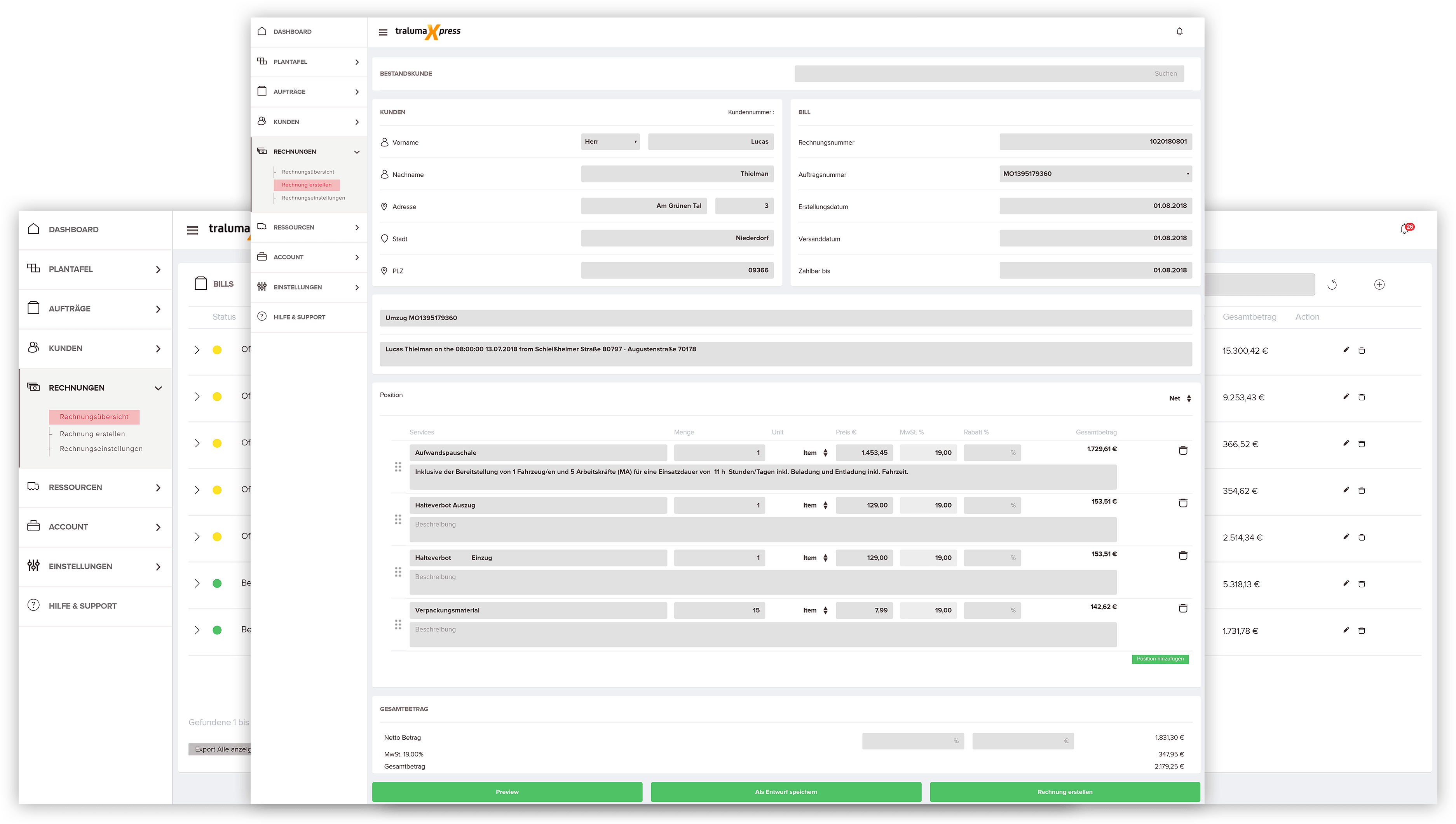 Schreiben Sie Rechnungen und nutzen Sie das volle Potenzial Ihrer neuen Umzugssoftware